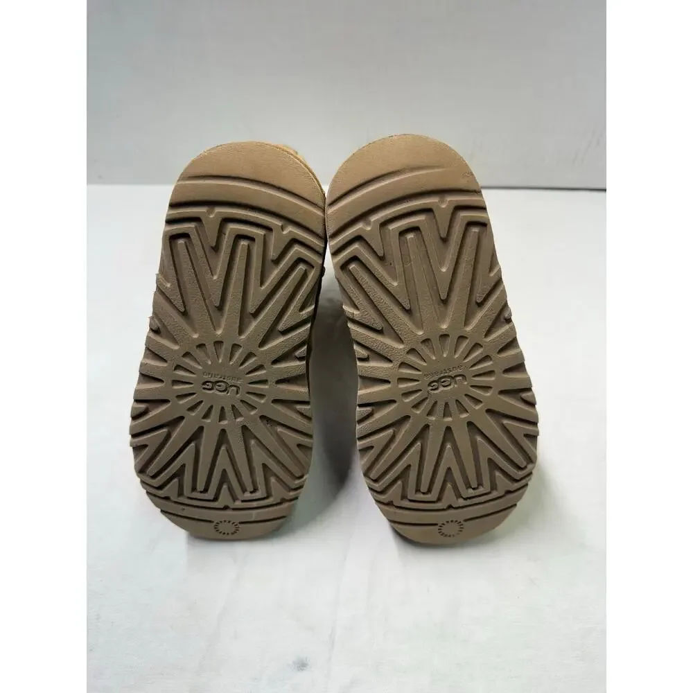 UGG kids boots girls size 2 color brown the color of the boots is faded